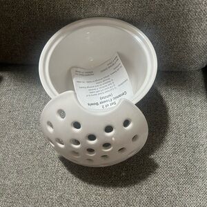 White Ceramic Stoneware Bowl Set